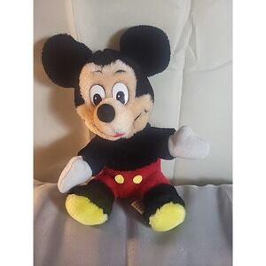 Vintage Mickey Mouse Disneyland Walt Disney World Plush Doll Stuffed Animal 7"